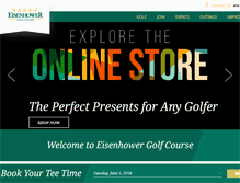 Tablet Screenshot of eisenhowergolf.com